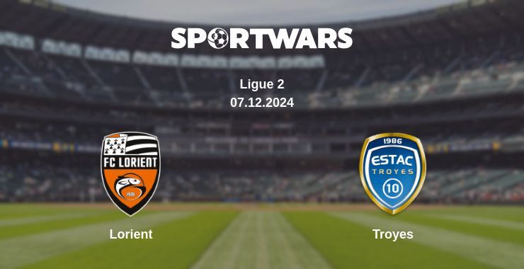 Lorient — Troyes watch online for free 07.12.2024