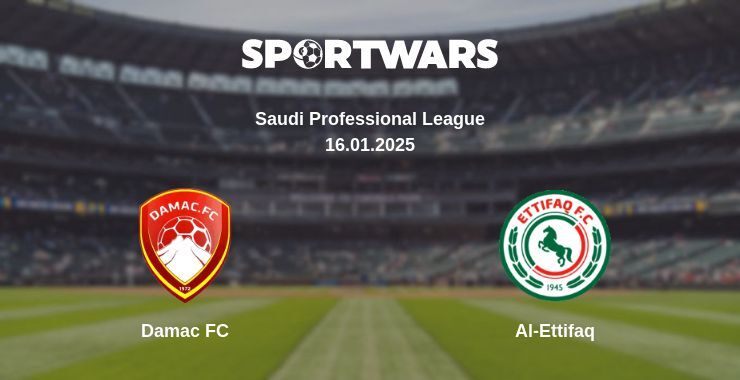 Damac FC — Al-Ettifaq watch online for free 16.01.2025