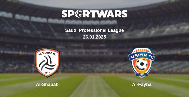 Al-Shabab — Al-Fayha watch online for free 26.01.2025