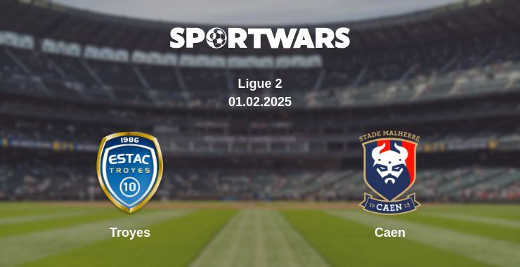 Troyes — Caen watch online broadcast, 01.02.2025