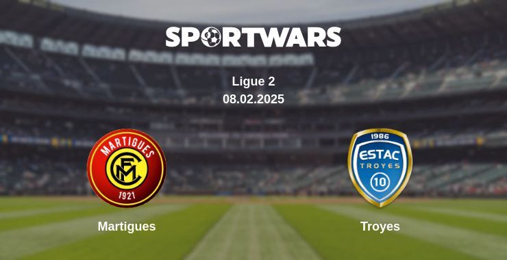 Martigues — Troyes watch online broadcast, 08.02.2025