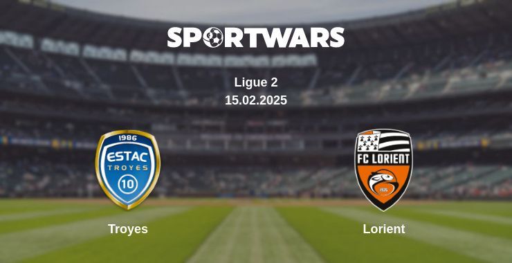 Troyes — Lorient watch online broadcast, 15.02.2025