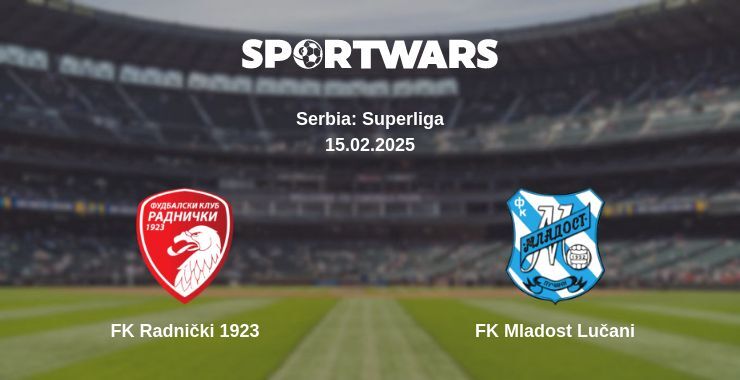 FK Radnički 1923 — FK Mladost Lučani watch online broadcast, 15.02.2025