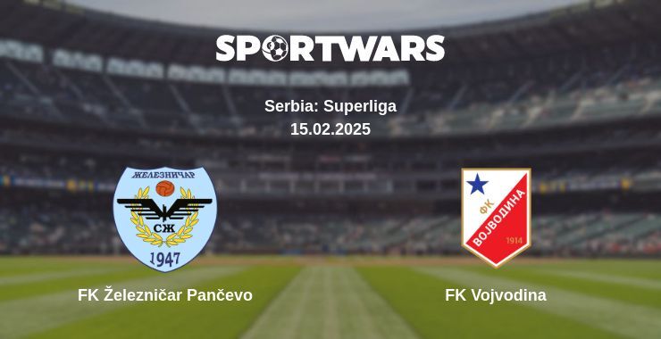 FK Železničar Pančevo — FK Vojvodina watch online for free 15.02.2025