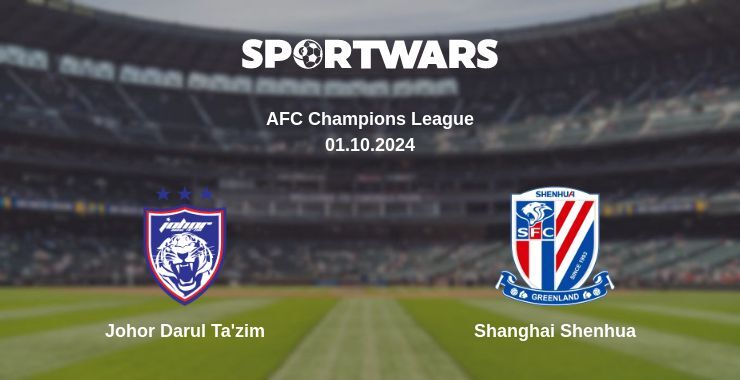 Johor Darul Ta'zim — Shanghai Shenhua watch online for free 01.10.2024