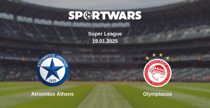 Atromitos Athens — Olympiacos watch online broadcast, 19.01.2025