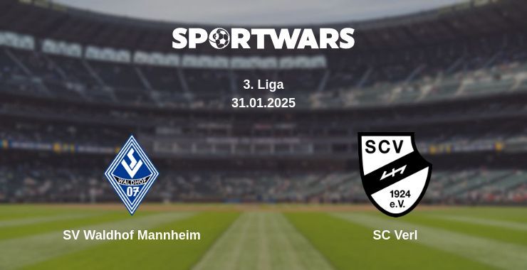 SV Waldhof Mannheim — SC Verl watch online broadcast, 31.01.2025