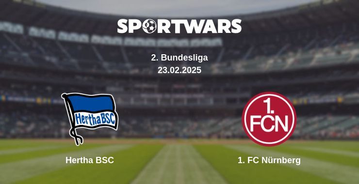 Hertha BSC — 1. FC Nürnberg watch online broadcast, 23.02.2025