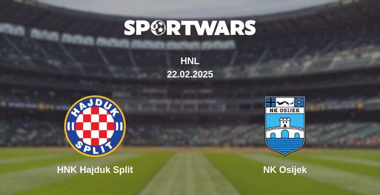 HNK Hajduk Split — NK Osijek watch online broadcast, 22.02.2025