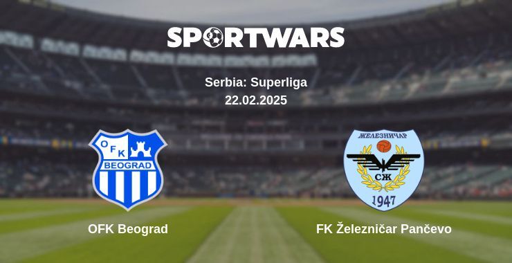 OFK Beograd — FK Železničar Pančevo watch online broadcast, 22.02.2025