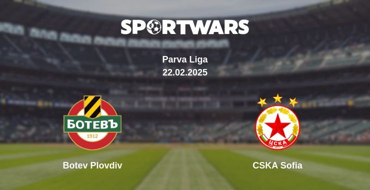 Botev Plovdiv — CSKA Sofia watch online broadcast, 22.02.2025