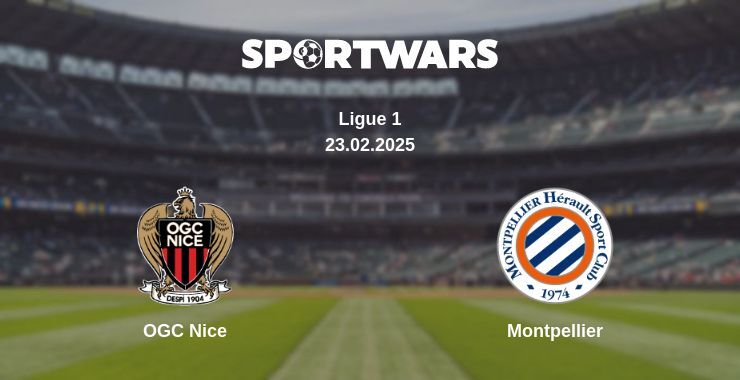 OGC Nice — Montpellier watch online broadcast, 23.02.2025