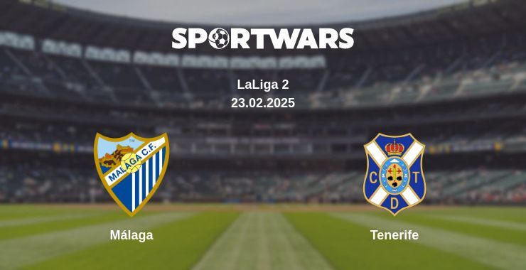 Málaga — Tenerife watch online broadcast, 23.02.2025