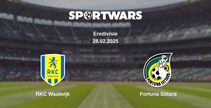 RKC Waalwijk — Fortuna Sittard watch online broadcast, 28.02.2025