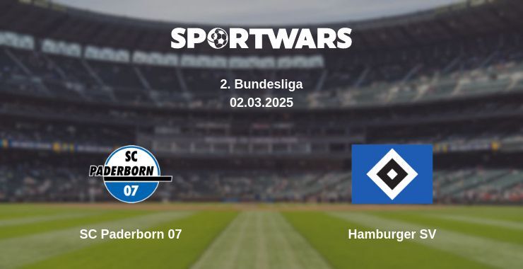 SC Paderborn 07 — Hamburger SV watch online broadcast, 02.03.2025