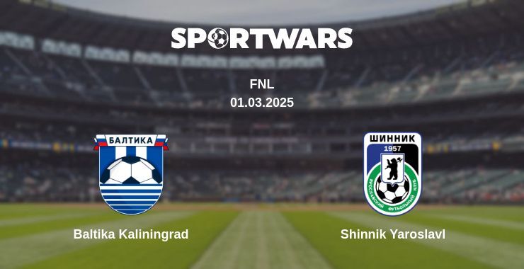 Baltika Kaliningrad — Shinnik Yaroslavl watch online broadcast, 01.03.2025