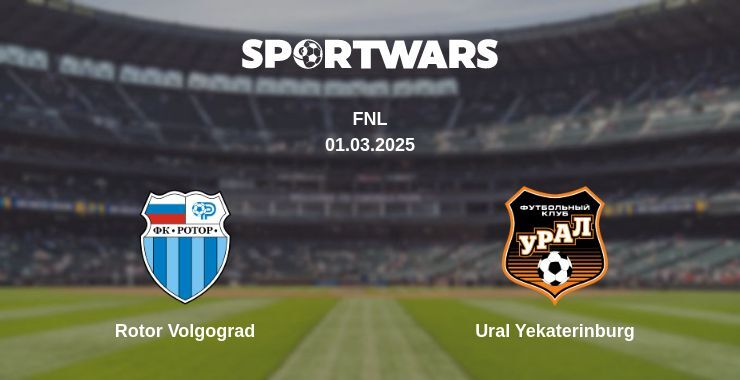 Rotor Volgograd — Ural Yekaterinburg watch online for free 01.03.2025