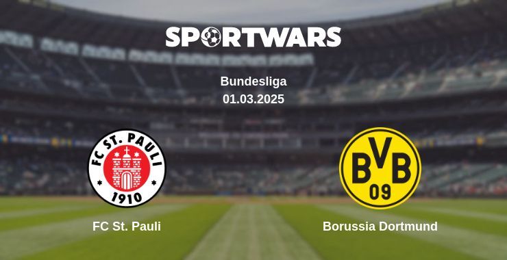 FC St. Pauli — Borussia Dortmund watch online broadcast, 01.03.2025