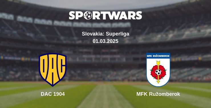 DAC 1904 — MFK Ružomberok watch online broadcast, 01.03.2025