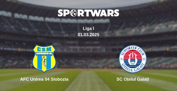 AFC Unirea 04 Slobozia — SC Oțelul Galați watch online broadcast, 01.03.2025