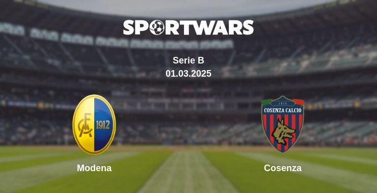 Modena — Cosenza watch online broadcast, 01.03.2025