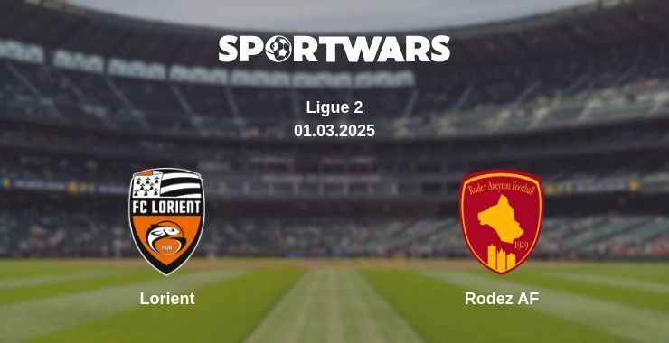 Lorient — Rodez AF watch online broadcast, 01.03.2025