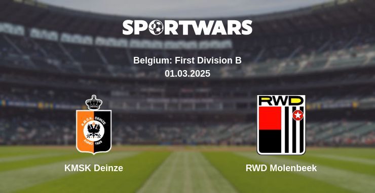 KMSK Deinze — RWD Molenbeek watch online broadcast, 01.03.2025