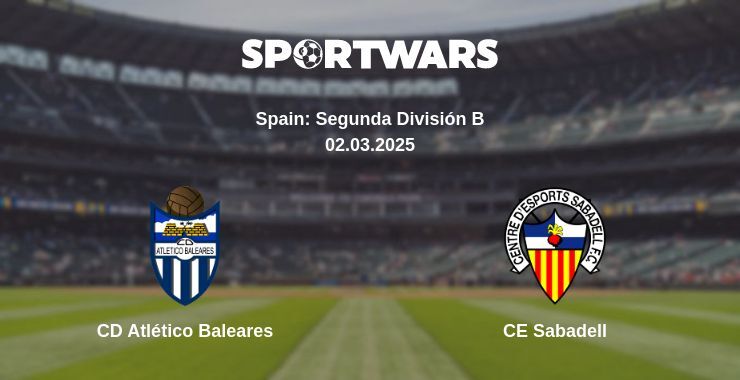 CD Atlético Baleares - CE Sabadell watch online broadcast