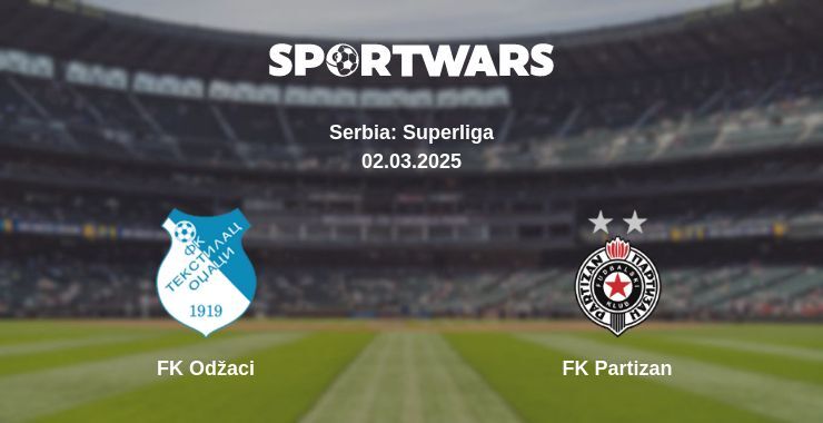 FK Odžaci — FK Partizan watch online broadcast, 02.03.2025