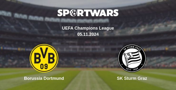 Result of the Borussia Dortmund — SK Sturm Graz match, 05.11.2024