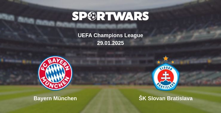 Bayern München — ŠK Slovan Bratislava watch online for free 29.01.2025