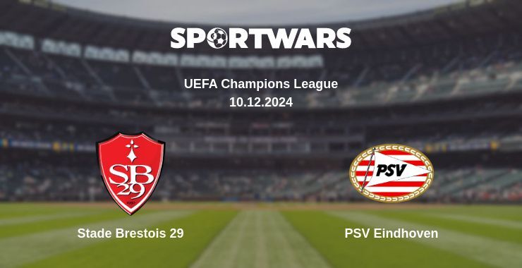 Stade Brestois 29 — PSV Eindhoven watch online for free 10.12.2024