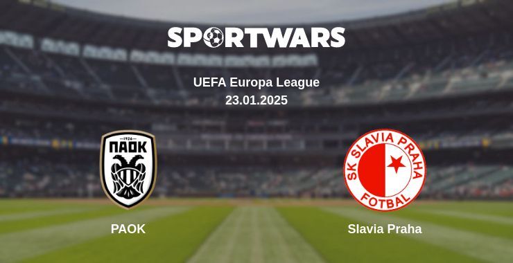 PAOK — Slavia Praha watch online broadcast, 23.01.2025