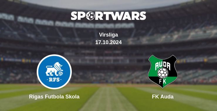 Result of the Rigas Futbola Skola — FK Auda match, 17.10.2024