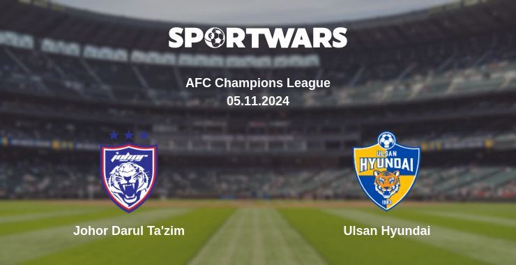 Result of the Johor Darul Ta'zim — Ulsan Hyundai match, 05.11.2024