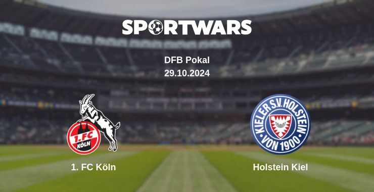 Result of the 1. FC Köln — Holstein Kiel match, 29.10.2024