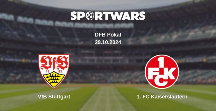 Result of the VfB Stuttgart — 1. FC Kaiserslautern match, 29.10.2024