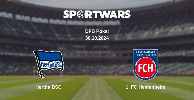 Result of the Hertha BSC — 1. FC Heidenheim match, 30.10.2024