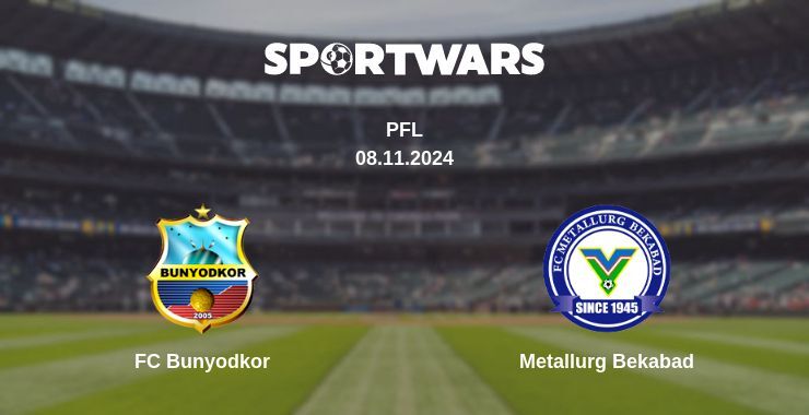 Result of the FC Bunyodkor — Metallurg Bekabad match, 08.11.2024