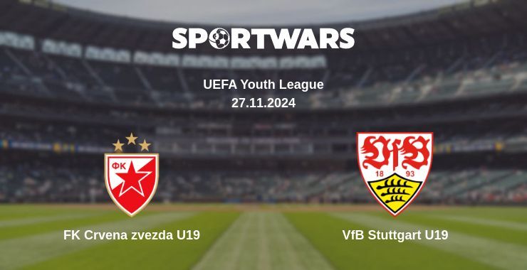 FK Crvena zvezda U19 — VfB Stuttgart U19, where to watch online broadcast