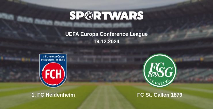 Result of the 1. FC Heidenheim — FC St. Gallen 1879 match, 19.12.2024