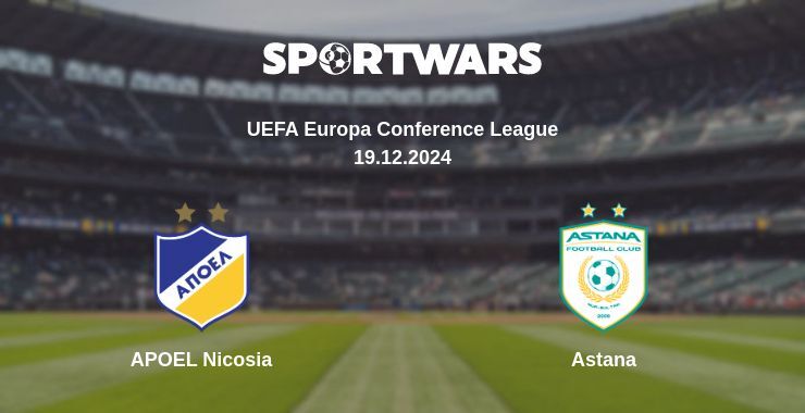 APOEL Nicosia — Astana watch online for free 19.12.2024