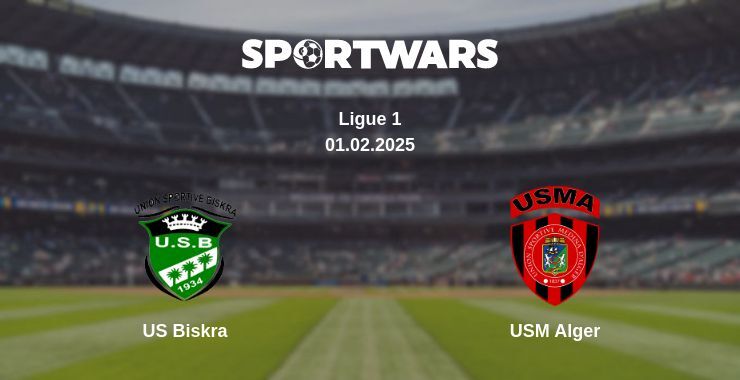 US Biskra — USM Alger watch online broadcast, 01.02.2025