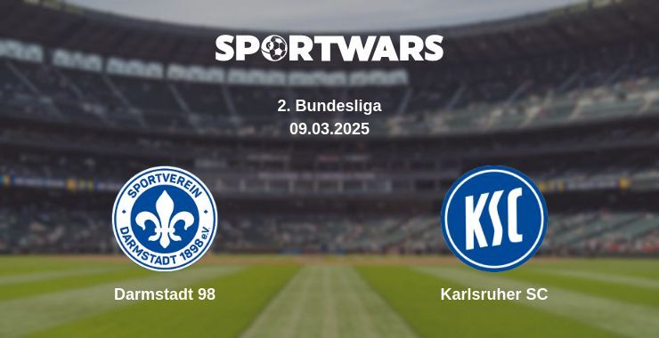 Darmstadt 98 — Karlsruher SC watch online broadcast, 09.03.2025