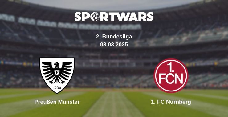 Preußen Münster — 1. FC Nürnberg watch online for free 08.03.2025