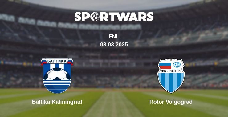 Baltika Kaliningrad — Rotor Volgograd watch online broadcast, 08.03.2025