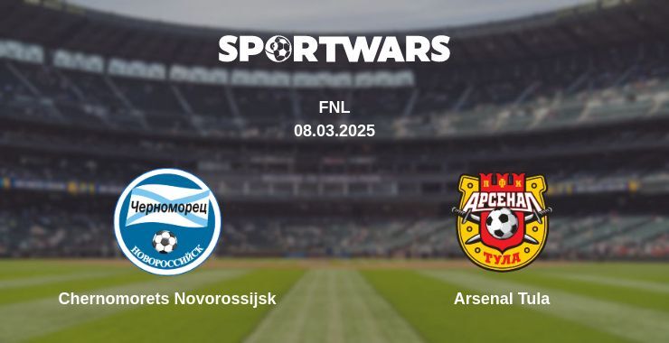 Chernomorets Novorossijsk — Arsenal Tula watch online broadcast, 08.03.2025