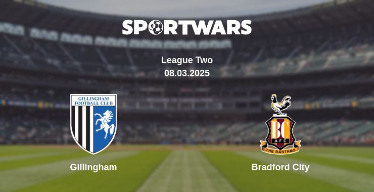 Gillingham — Bradford City watch online broadcast, 08.03.2025