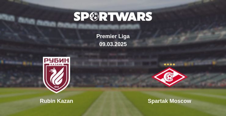 Rubin Kazan — Spartak Moscow watch online broadcast, 09.03.2025