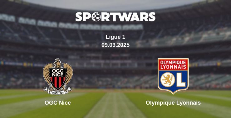 OGC Nice — Olympique Lyonnais watch online broadcast, 09.03.2025